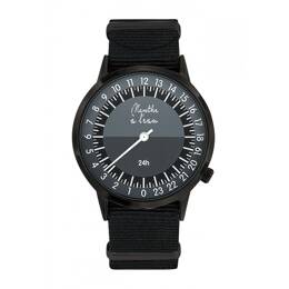 Montre Homme La 24 Heures bracelet nato noir