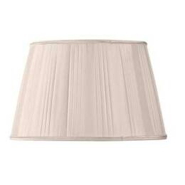 Abat-jour plissé demi-empire coquille rosée - Plissé 1/2 smock