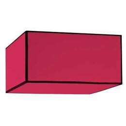 Suspension roméo carrée rouge vif