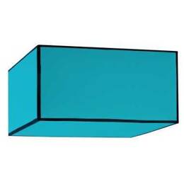 Suspension roméo carrée turquoise