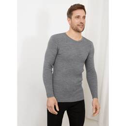 Tee-shirt thermique en laine · Jean - Gris
