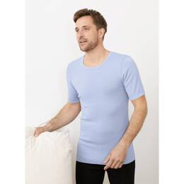 Tee-shirt thermique laine · Aimé - Bleu