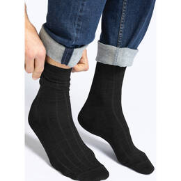 Chaussettes en laine unies · Basile - Noir