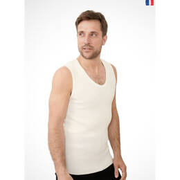 Débardeur thermique en laine · Marcel - Blanc