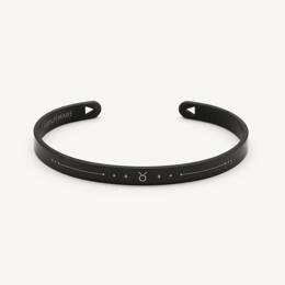 Bracelet Taureau - Signe du Zodiaque - Noir