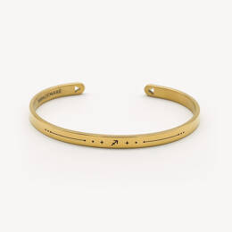 Bracelet Sagittaire - Signe du Zodiaque - Doré