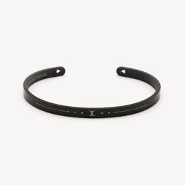 Bracelet Gémeaux - Signe du Zodiaque - Noir