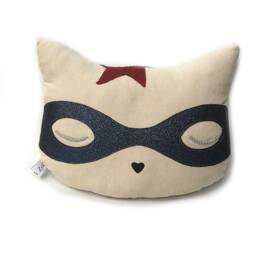 Coussin Chat superhéros