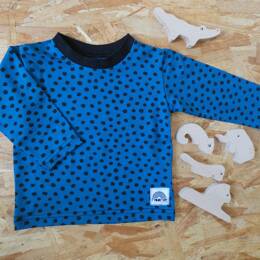 Tshirt Manches longues Pois bleu - Moomie