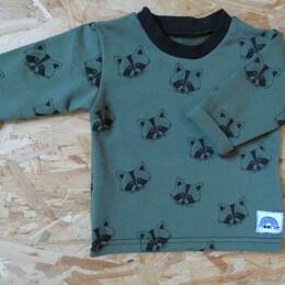 Tshirt Manches longues Raton Laveur kaki - Moomie