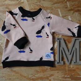 Sweat Fourmis fond rose - Moomie