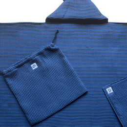 Cape de bain bleu denim - Moomie