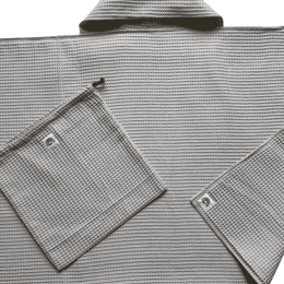 Cape de bain vieux rose