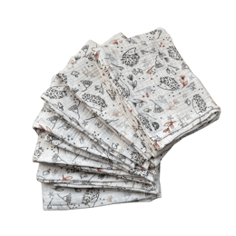 Lange bébé en coton hérissons – Made in France
