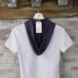 T-Shirt Femme Gris Clair & Capuche Gris Foncé