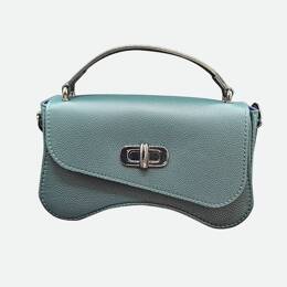 Sac forme baguette en cuir - Vert sapin - L'iconique de Nodie's