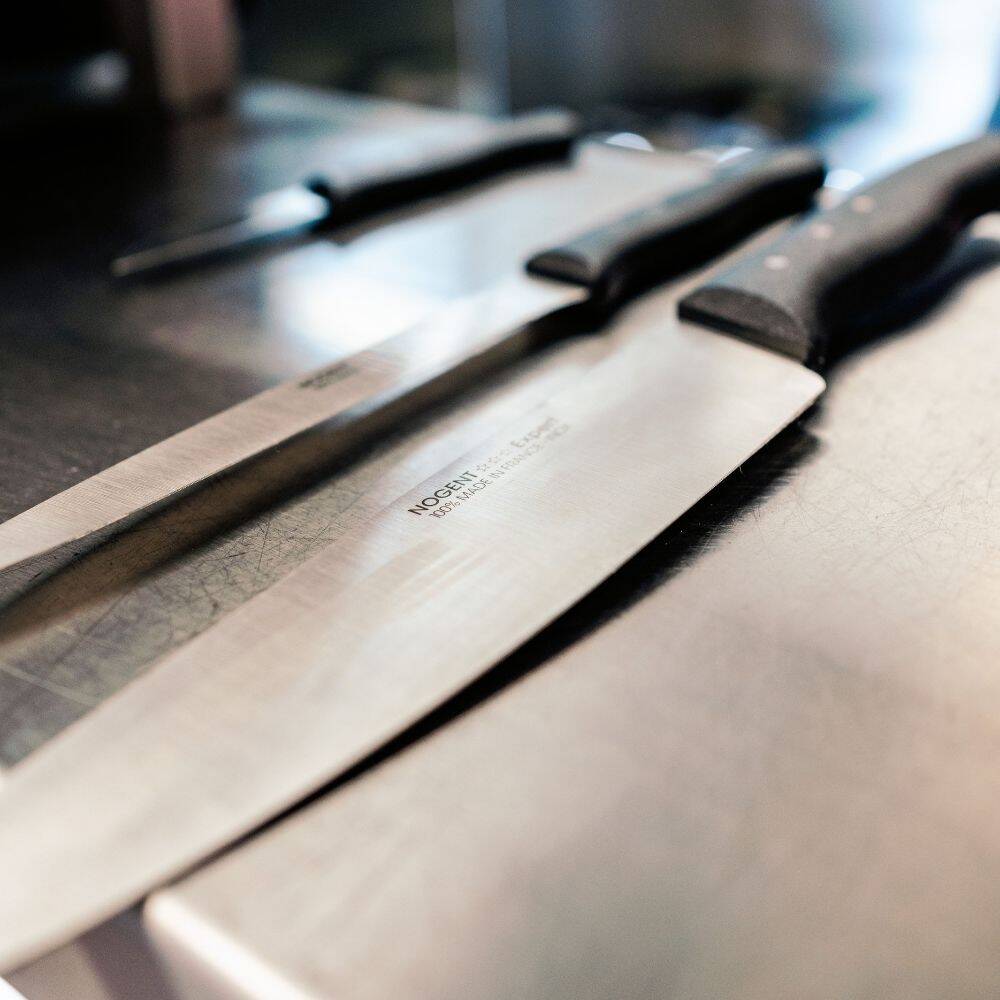 Couteau De Chef Noir - Couteau De Cuisine Polyvalent - Occasion