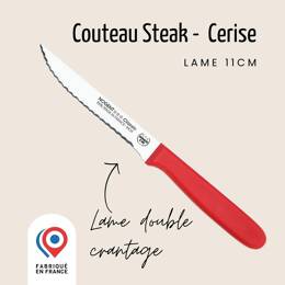 Couteau steak – Lame 11cm double crantage | Classic Polypro