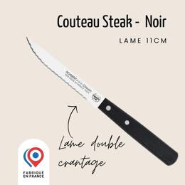 Couteau steak - Lame 11cm double crantage | Classic Bois