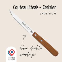 Couteau steak - Lame 11cm double crantage | Classic Bois