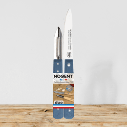 Duo - Set Couteau d’office Lame Lisse 9cm et Eplucheur 2 Tranchants | Classic Bois