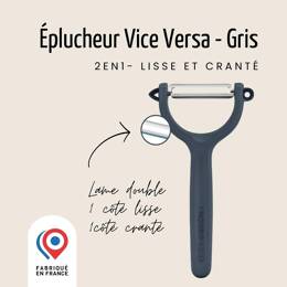 Éplucheur - Vice & Versa - 2 en 1 - Lisse et Cranté | Nogent Daily