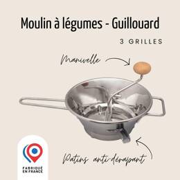 Passe-légumes Premium – Acier Inoxydable – 3 Grilles | Guillouard