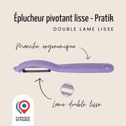 Éplucheur “I” – Pivotant – Lame double lisse | Nogent Daily
