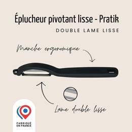 Éplucheur “I” – Pivotant – Lame double lisse | Nogent Daily
