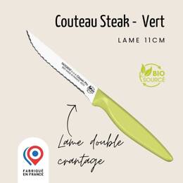 Couteau steak - Lame 11cm double crantage | Les Responsables