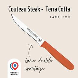 Couteau steak – Lame 11cm double crantage | Nogent Daily