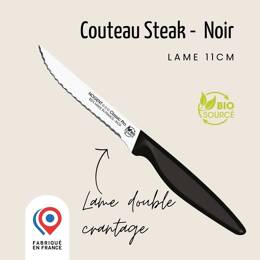 Couteau steak - Lame 11cm double crantage | Les Responsables