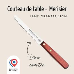 Couteau de table bout rond - Lame 11 cm crantée 3 mm | Nogent Iconic