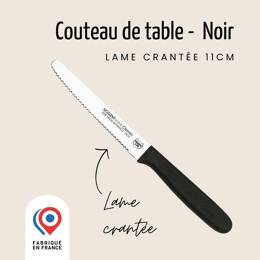 Couteau de table - Lame 11 cm crantée 3 mm | Nogent Daily
