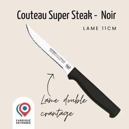 Couteau Super steak – Lame 11cm double crantage - Manche renforcé | Nogent Daily