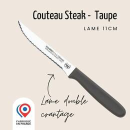 Couteau steak – Lame 11cm double crantage | Nogent Daily