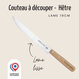 Couteau à découper – Lame lisse 19cm | Nogent Iconic