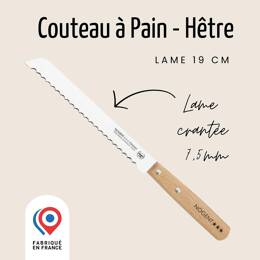 Couteau à Pain - Lame 19cm crantée 7,5mm | Nogent Iconic