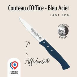 Couteau d'Office - Lame 9 cm - 4 dents au mm | Affidenté® Confort