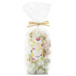 Nougats aromatisés (citron, framboise, pistache) Sachet 200g - Nougats gourmands