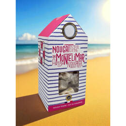 Nougat "Marinière" Montélimar IGP tendre Cabine de plage - 120g - Nougats d'été  - Marinière