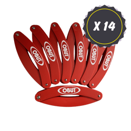 14 cercles de pétanque pliants rouges Obut