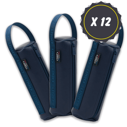 12 sacoches végétales bleu marine