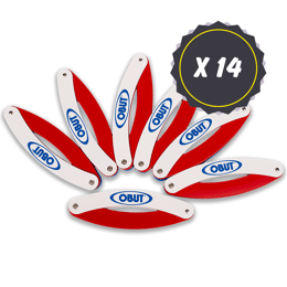 14 cercles de pétanque pliants bleu blanc rouge