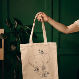 Tote bag éléphant