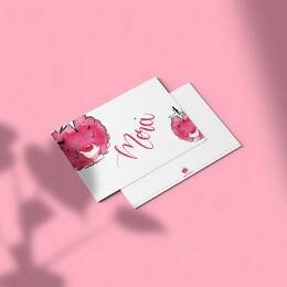 Carte Merci framboise