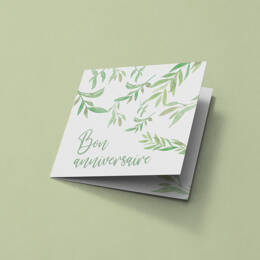 Carte Bon anniversaire naturelle