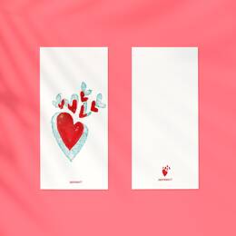 Carte cœur à cœur