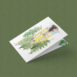 Carte Noël à la maison