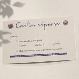 Carton réponse Collection Anémones